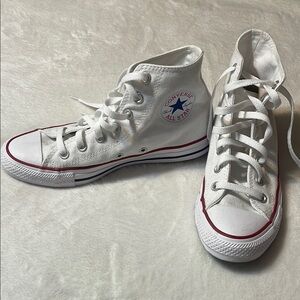 Converse White High-Top Sneakers